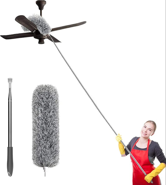 Fan Cleaning Duster – 100 Inch Extendable Microfiber Ceiling Fan & Home Cleaning Duster