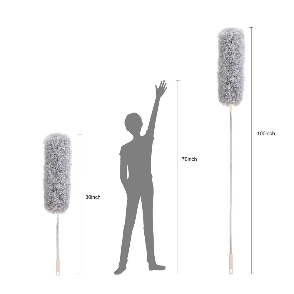 Fan Cleaning Duster – 100 Inch Extendable Microfiber Ceiling Fan & Home Cleaning Duster