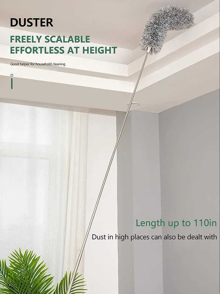 Fan Cleaning Duster – 100 Inch Extendable Microfiber Ceiling Fan & Home Cleaning Duster