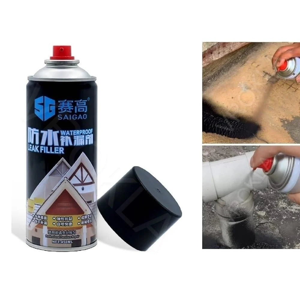 Leak Proof Sealer Spray – Waterproof Sealant for Roof, Wall & Pipe Leakage | 450ml