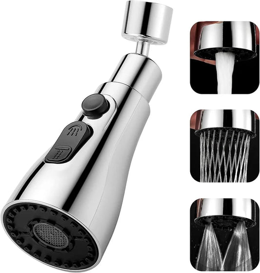 360° Rotating Kitchen Tap Extender – Flexible Faucet Extension for Kitchen Sink